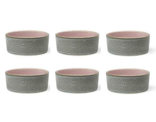 Bitz Snackschale 7.5cm schwarz/pink 6er Set, 7.5cm Durchmesser, Stoneware