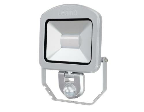 Ledino LED-Strahler m. Sensor Charlottenburg 30SWI, 30W,3000K,silb.