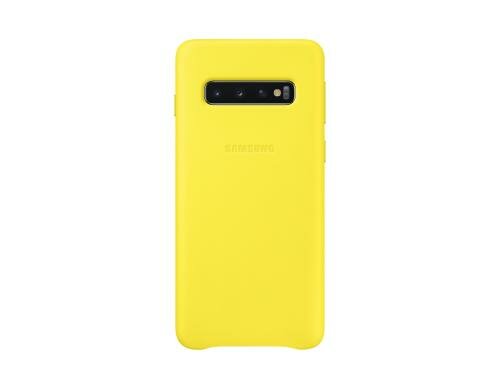 Samsung EF-VG973 Leather Cover yellow f Galaxy S10