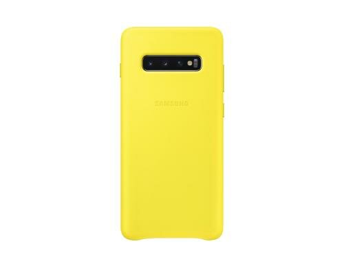 Samsung EF-VG975 Leather Cover yellow f Galaxy S10+