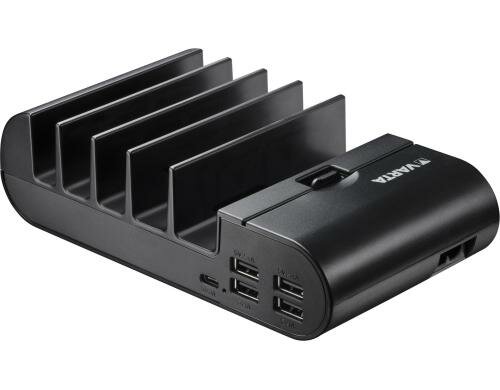 VARTA Portable Home Charging Station 1x USB-C, 4x USB-A