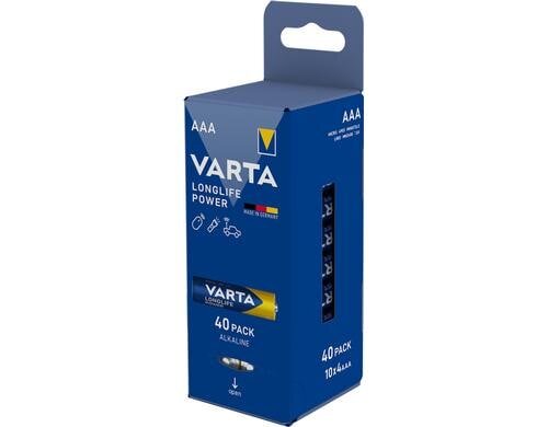 VARTA Longlife Power AAA 40Stk Blister vergl. Typ LR06, MIGNON, AM3, AA