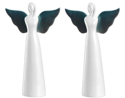 LEONARDO Porzellanengel Aurora 41cm 2 Stück, Weihnachtsartikel