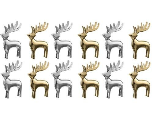 Leonardo Aufsteller Hirsch 8cm Vivo 12 Stück, Weihnachtsartikel