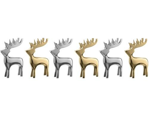 Leonardo Aufsteller Hirsch 13cm Vivo 6 Stück, Weihnachtsartikel