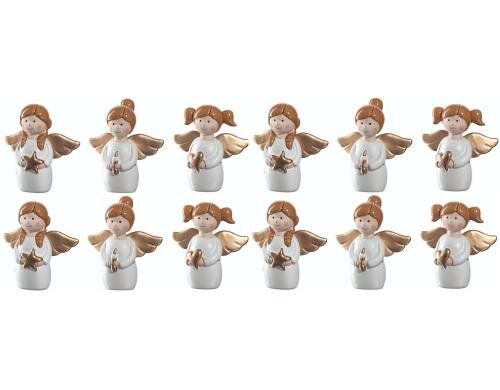 Leonardo Aufsteller Engel 5cm Marie 12 Stück, Weihnachtsartikel