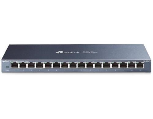 TP-Link TL-SG116: 16 Port Desktop Switch Unmanaged, 16x 10/100/1000Mbps RJ45-Ports