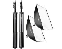 walimex pro 2er Set Daylight 250 inkl. Softbox 40x60cm +...