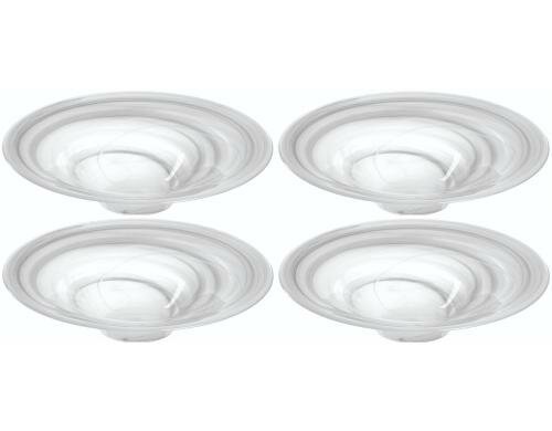 Leonardo Dekoschale 26cm weiss Alabastro 4 Stück, Höhe: 6cm, D: 26cm
