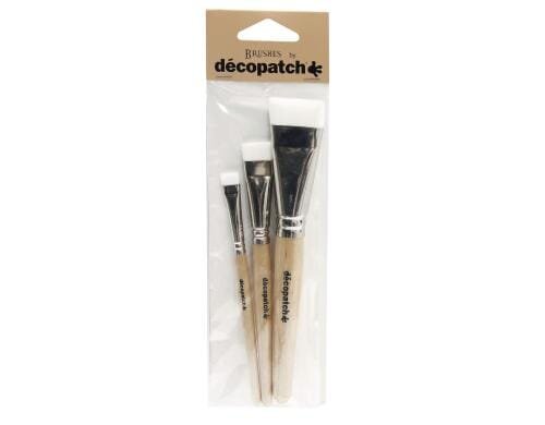 décopatch Pinsel Nylon, 3er Set Grösse 10, Grösse 17 und Grösse 30