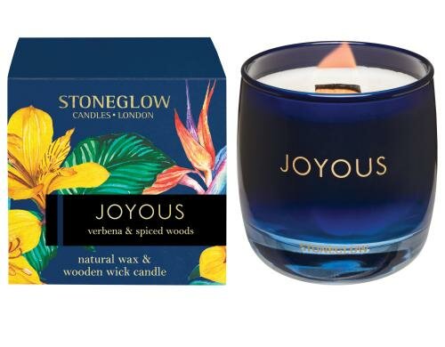 Stoneglow Duftkerze Verbena & Spiced Wood 180 gr, Brenndauer ca. 35h