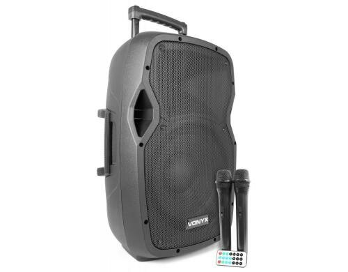 Vonyx AP1200PA Handmics mobiler 1x12 PA-Lautsprecher, 2 Handmiks