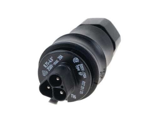 Wieland Steckerteil RST20i3 3P 20A schwarz, Schraubanschluss, 250V, IP66/68
