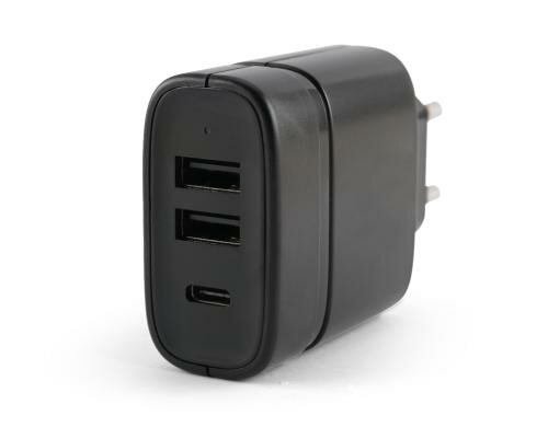 Alpha Elettronica KD525 Steckernetzteil 15 W, 5 VDC, 2x USB A, 1x USB 3, total 3 A