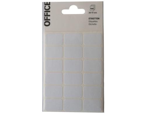 Office Etiketten weiss 26x17mm 108Stk.