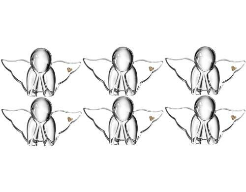 Leonardo Schutzengel 9cm Emozione 6 Stück, Grösse 9x15x5cm