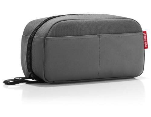 Reisenthel Kosmetiktasche travelcase 2.5 l canvas grey, 26 x 13 x 9.5 cm