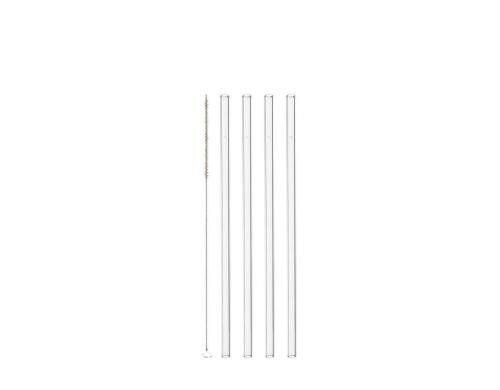 Leonardo Glas Strohalm 4er Set Ciao 23cm 4er Set, 23cm inkl Reinigungsbürste