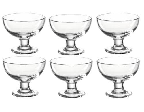 Leonardo Dessert Schalen Cucina 360ml klar 6 Stück, Vol: 360ml