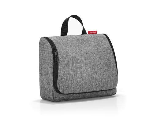 Reisenthel Kosmetiktasche toiletbag XL twist silber, 28 x 25 x 10 cm