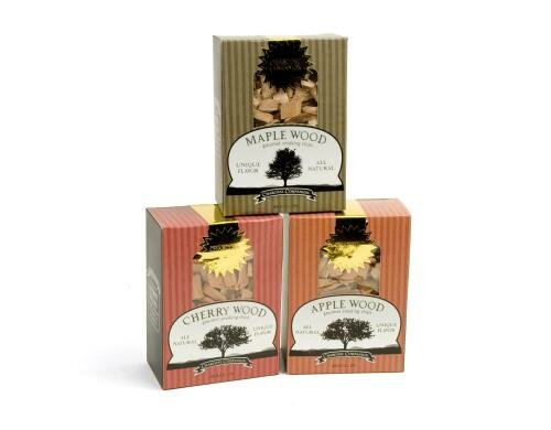 CHARCOAL COMPANION Räucherchips Gourmet Set Maple, Cherry, Apple