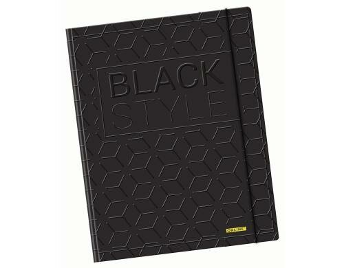Online Gummizugmappe Black Style A4 Karton