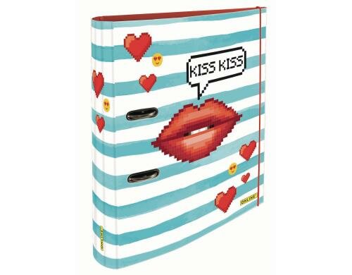 Online Ordner Kiss Kiss A4 Karton, Gummiband