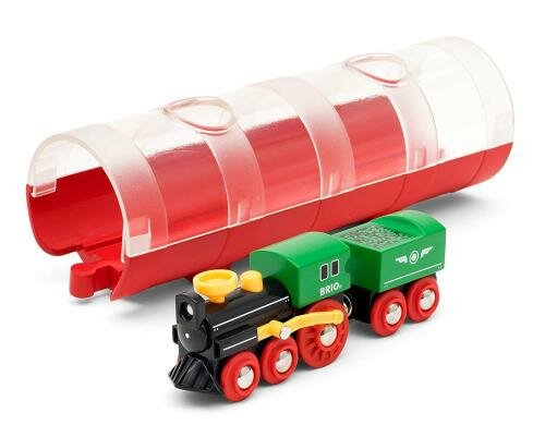Brio Dampflok und Tunnel