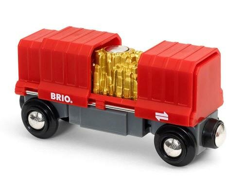 Brio Frachtwaggon mit Goldladung