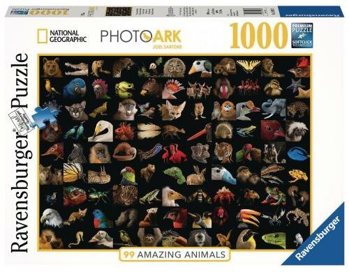 Puzzle 99 atemberaubende Tiere 1000 Teile