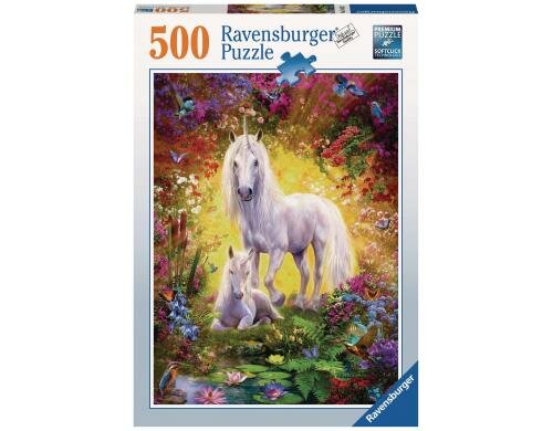 Puzzle Einhorn mit Fohlen 500 Teile