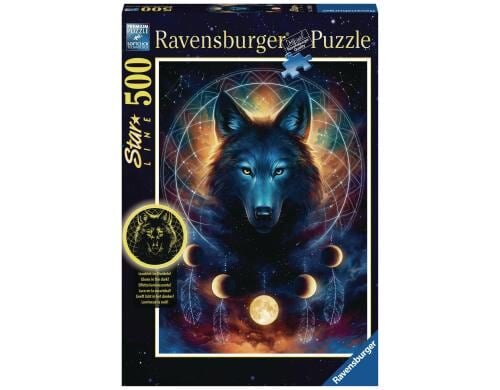 Puzzle Leuchtender Wolf Sonderserie 500 Teile