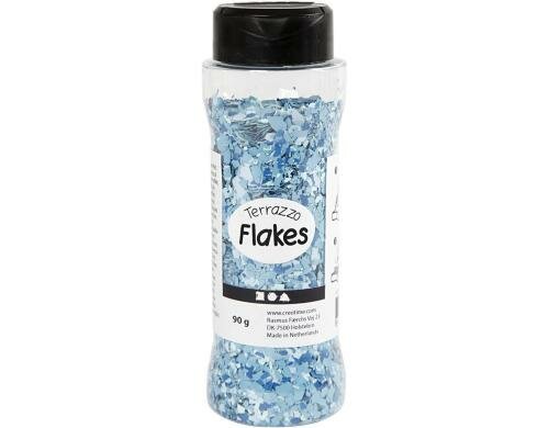 Creativ Company Farbflocken Terrazzo blau, 90 g