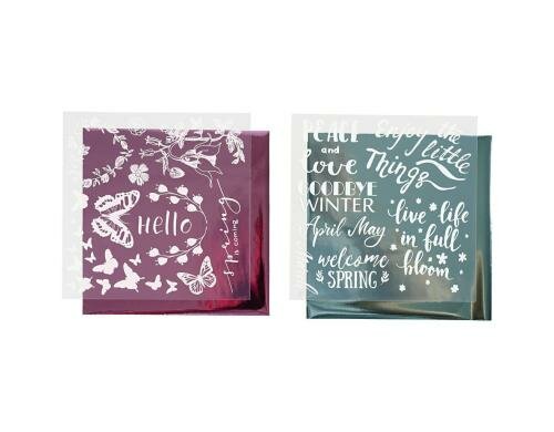 Creativ Company Deko-Folie Metallic inkl. Transferolie Frühling