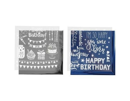 Creativ Company Deko-Folie Metallic inkl. Transferolie Birthday