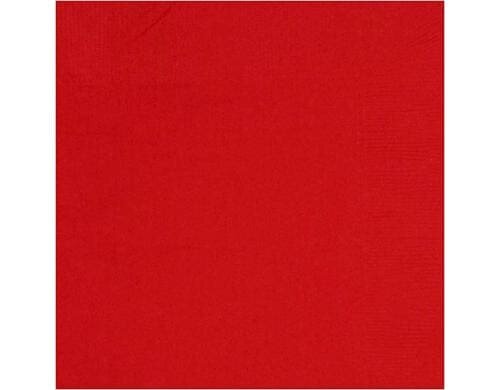 Creativ Company Servietten  33 x 33 cm 20 Stück, rot