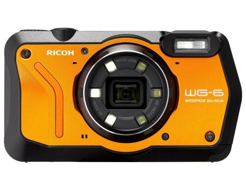Ricoh WG-6 orange, CMOS 20 MP 28-140mm