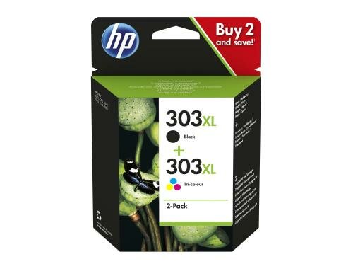 HP Combopack Nr.303XL - BL + CMY (3YN10AE) 12ml / 10ml,  Kapazität ~ 600 / 415 Seiten