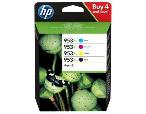 HP Combopack Nr.953XL - BL + CMY (3HZ52AE) Seitenkapazität ~ 2000 / 1600 Seiten