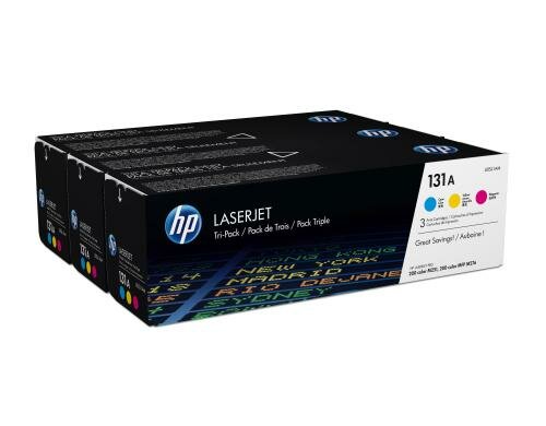 HP Toner 131A - CMY 3er-Pack (U0SL1AM) Seitenkapazität 3x ~ 1800 Seiten