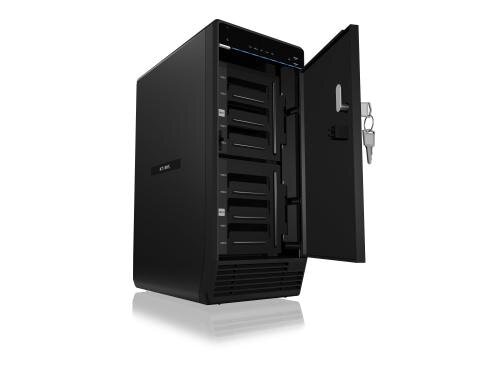 ICY BOX ext. 8x2.5/3.5 Gehäuse IB-3740-C31 schwarz, USB3.1, SATA, 4 HDD