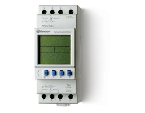 Finder Digital-Wochenschaltuhr 2 Wechsler 16A, 230V, REG
