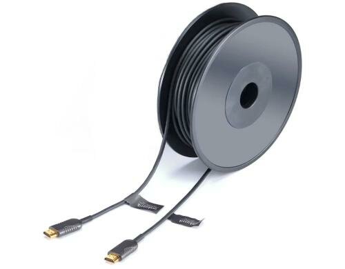 in-akustik Excellence  Profi HDMI 2.0 LWL Anthrazit  1m Polybag