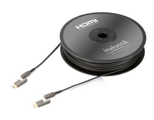 in-akustik Excellence  Profi HDMI-MicroLWL HDMI  A>A  Anthrazit 50m Spool