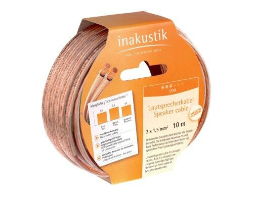 in-akustik Star  LS-Kabel, 2x1.5mm Trans.  20m
