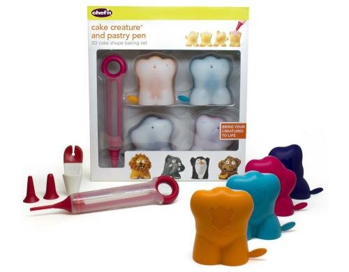 Chef`n Backform Cake Creatures inkl. Pen mit Pastry Pen