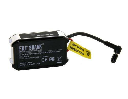 Fatshark 1800mAh 7.4V Batterie mit USB passend zu allen FS-Brillen