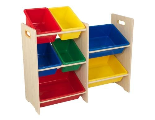 KidKraft Regal mit 7 Boxen Nature/Farbig