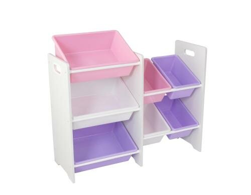 KidKraft Regal mit 7 Boxen Weiss/Pastell