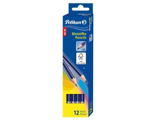 Pelikan Bleistift Härtegrad 2B 12 Stück